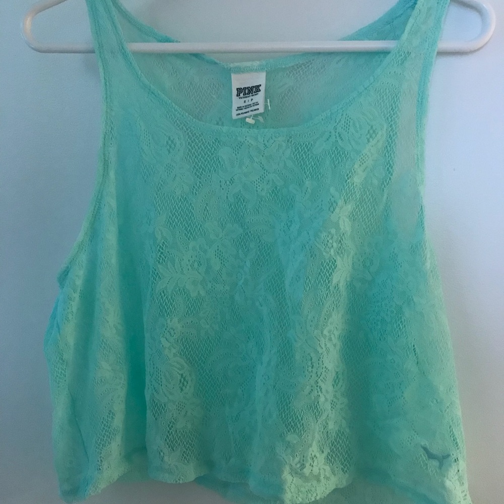 Pink brand lace tank